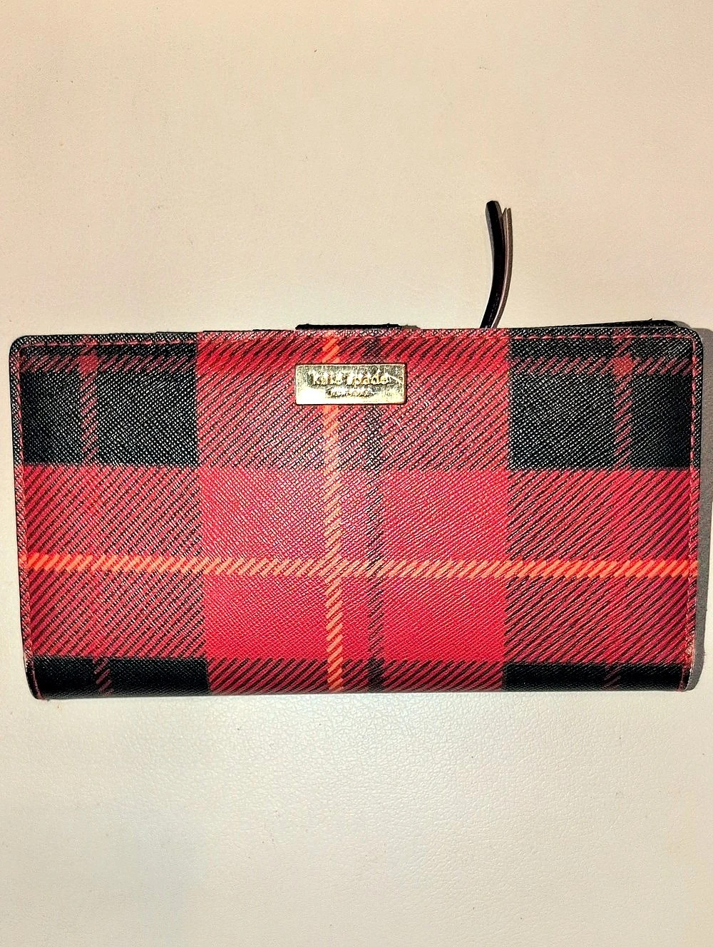 Kate Spade New York "Newberry Lane" Safiano Snap Wallet